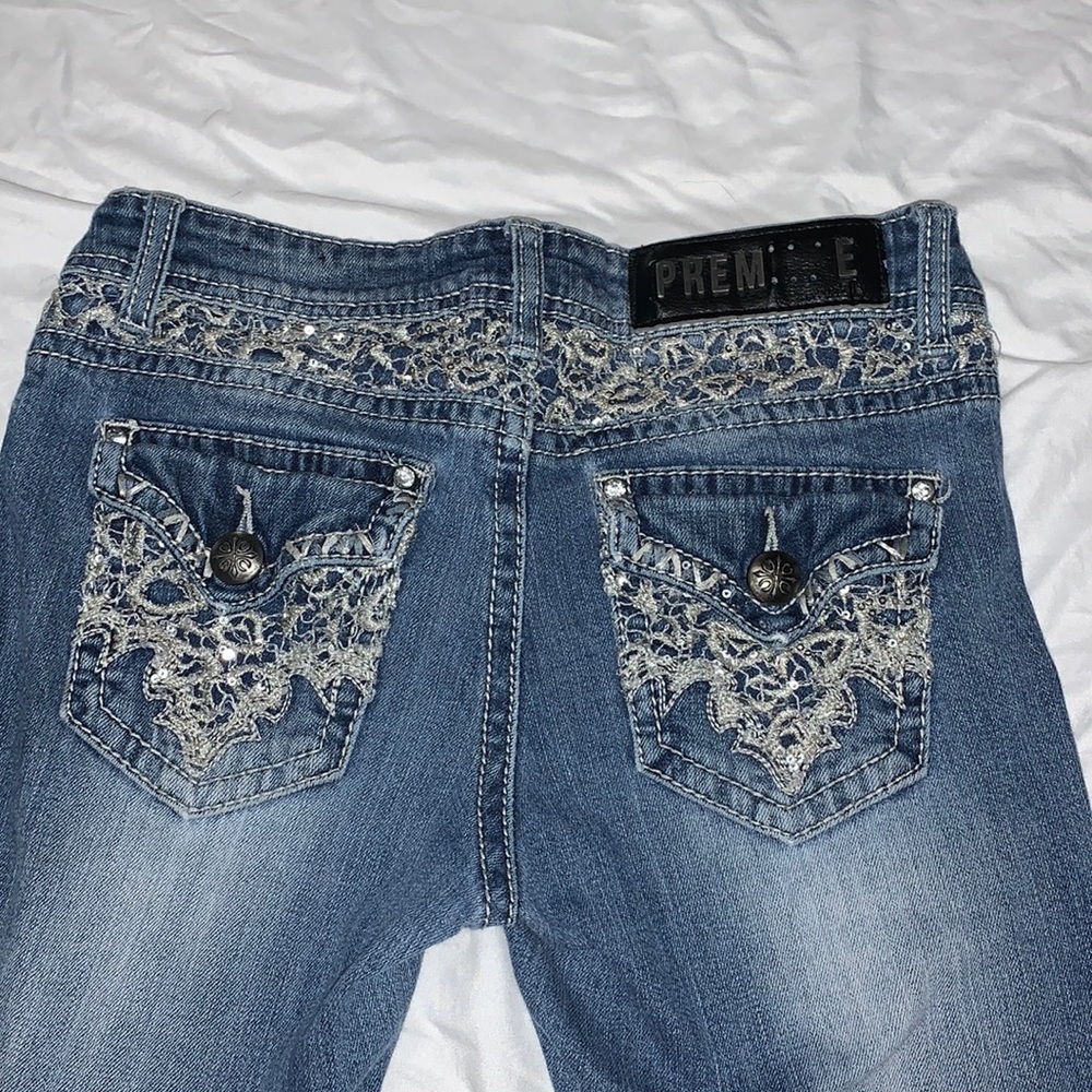 Premiere by rue 21 1/2R slim boot cut jeans
